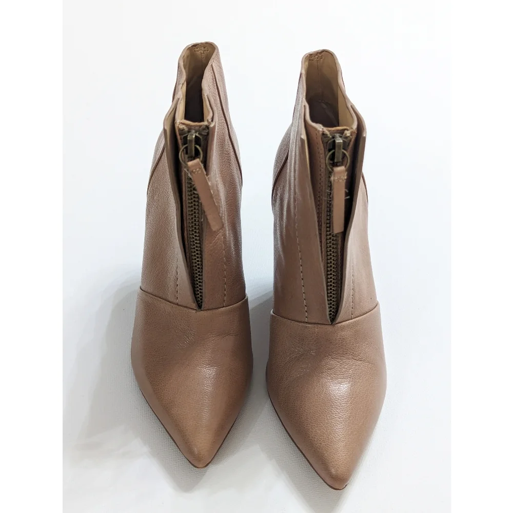 Joe's Leather Wedge Ankle Boots Women's Size 6 - Picture 3 of 14
